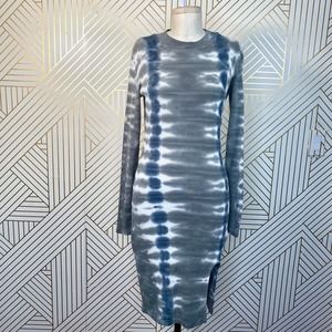 Young Fabulous & Broke Ribbed Tie Dye Slit Dress